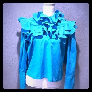 Vintage ruffled long sleeve  shirt from Amsterdam
